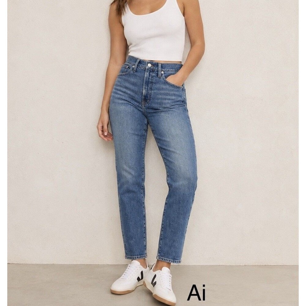 Madewell The Perfect Vintage Jean Women’s Size 27 High-Rise Faded Blue Denim